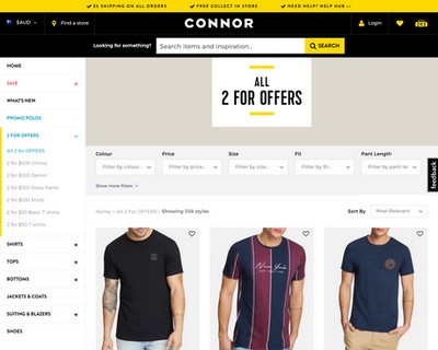 Buy 2 Items And Save With Connor - Connor