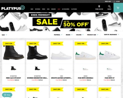 Sale up to 50% on selected items - limited time only - Platypus Shoes