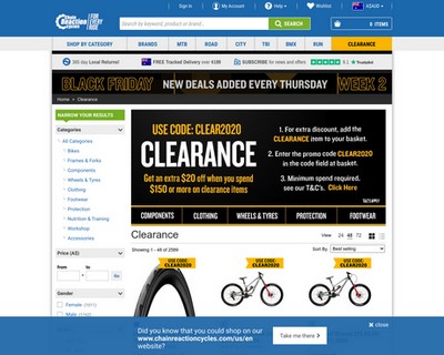 Save Up to 60% Off Bikes, Clothing & Accessories - Chain Reaction Cycles